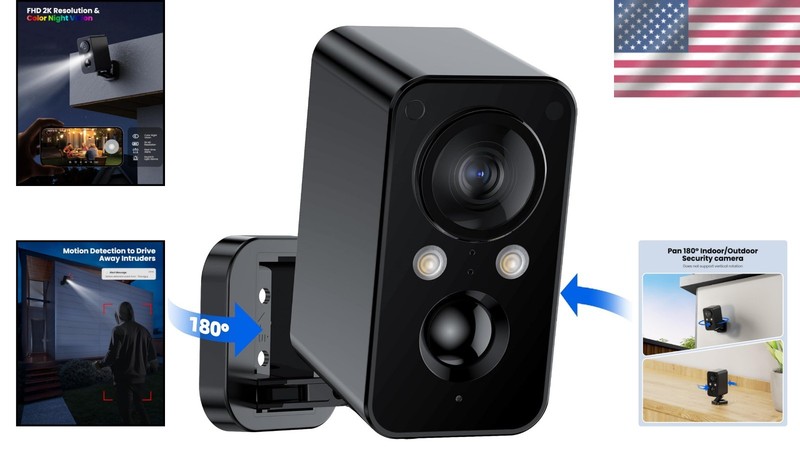 Waterproof Wireless Surveillance Camera with Motion Sensor & Night Vision gallery