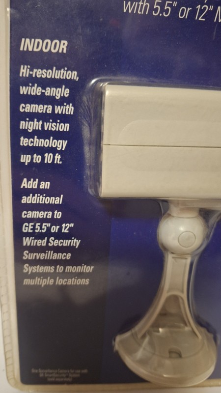 GE SmartHome Wired Security Camera - B&W Add-On - New (GESECTVBWC) gallery