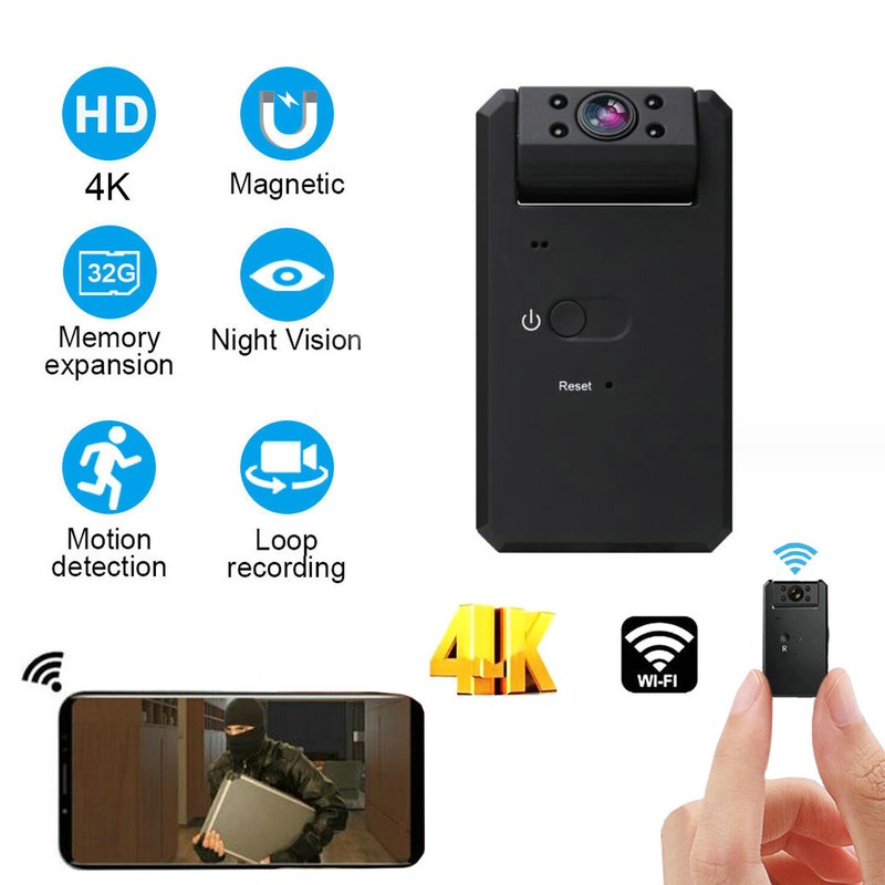 1080P HD 4K Mini Camera Wireless Wifi IP Cam Home Security Night Vision DVR NEW