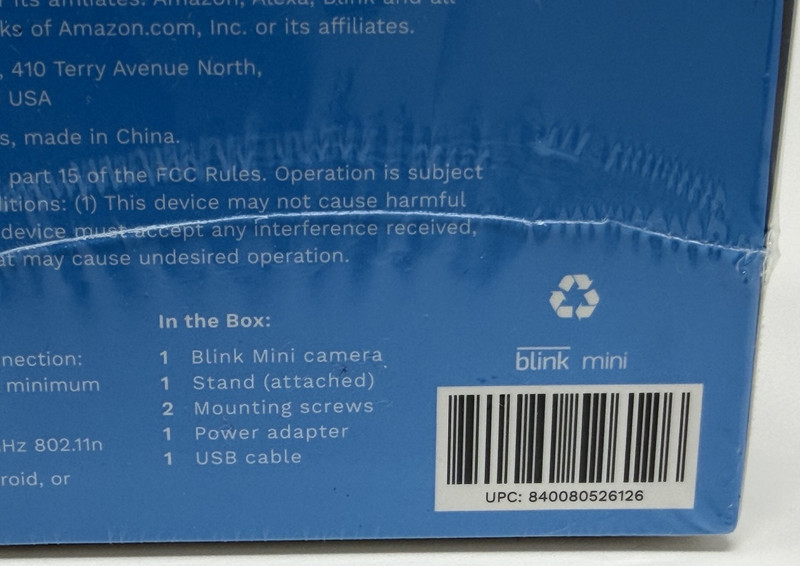 Blink Mini 1080p Security Camera White Indoor Smart HD Video gallery