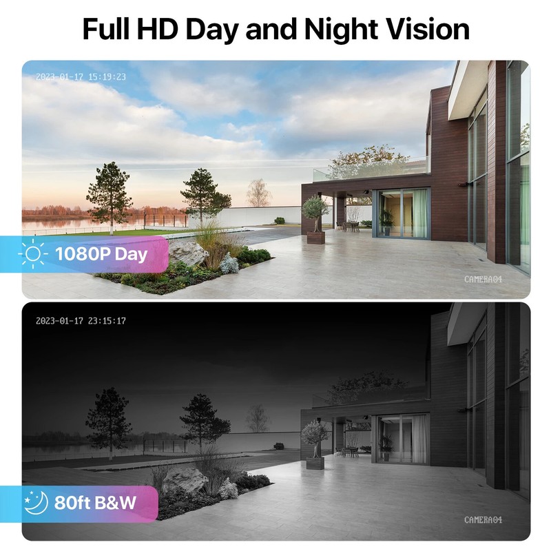 ZOSI 8CH 5MP Lite DVR 2MP Outdoor CCTV Security Camera System Wired HD IR Night gallery