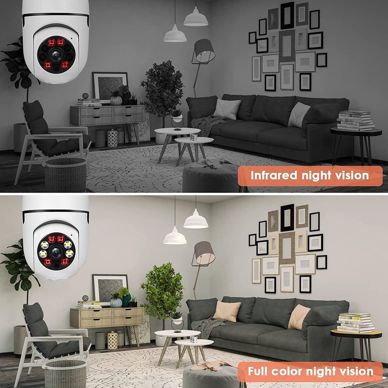 2PCS 2.4GHz & 5GHz Wireless WiFi Light Bulb1080P Security Camera Wireless Out... gallery