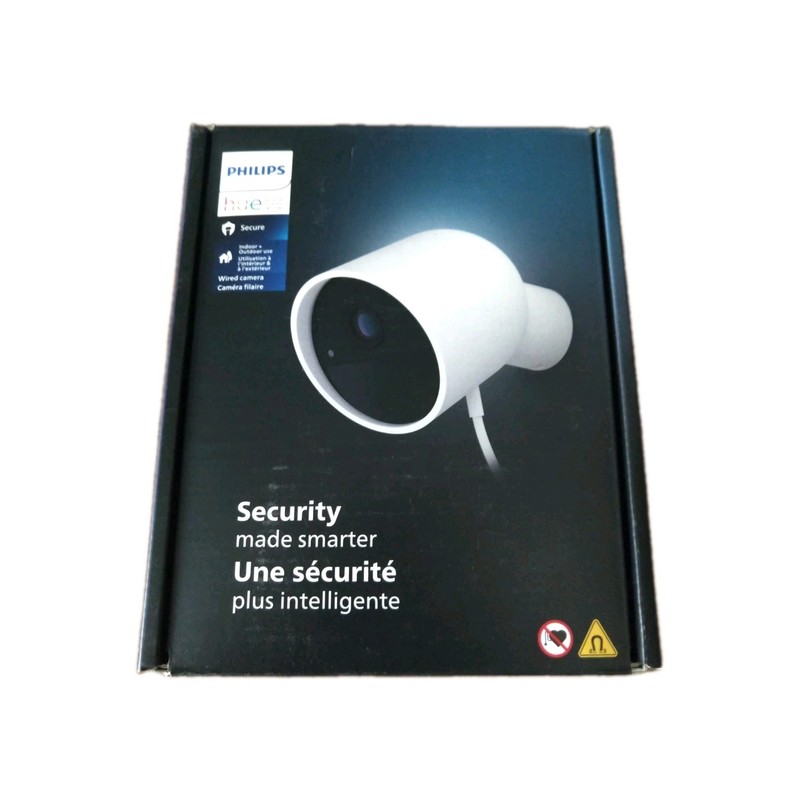 NEW! Philips Hue Secure Wired Smart Home Security Camera White 1 Pack 1080P HD