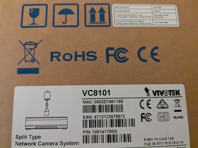 2x Vivotech Security Cameras CU9171-H & VC8101 gallery