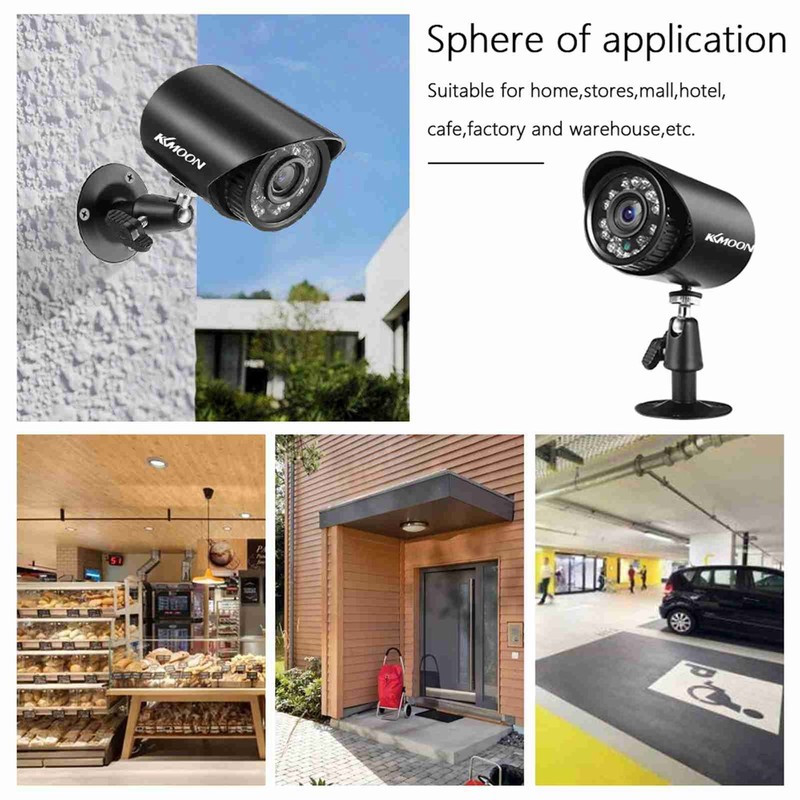 1080P Security Camera 24 Infrared LEDs Motion Detection Security Camera Kit XGKH