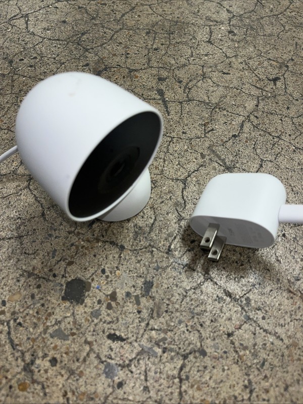 Google Nest Security Cam 2K Indoor 3rd Gen Wired Gemini (G1NRR) White Untested