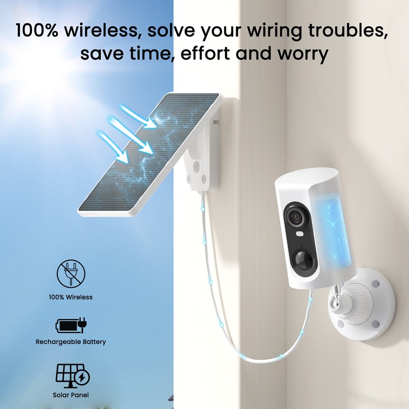 4G LTE Cellular Solar Security Camera No WiFi Outdoor Night Vision With SIM Card gallery