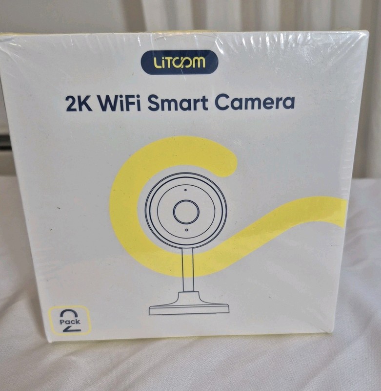 Litokam Indoor Cameras Night Vision 2k Def Audio Motion 2 pack Sealed