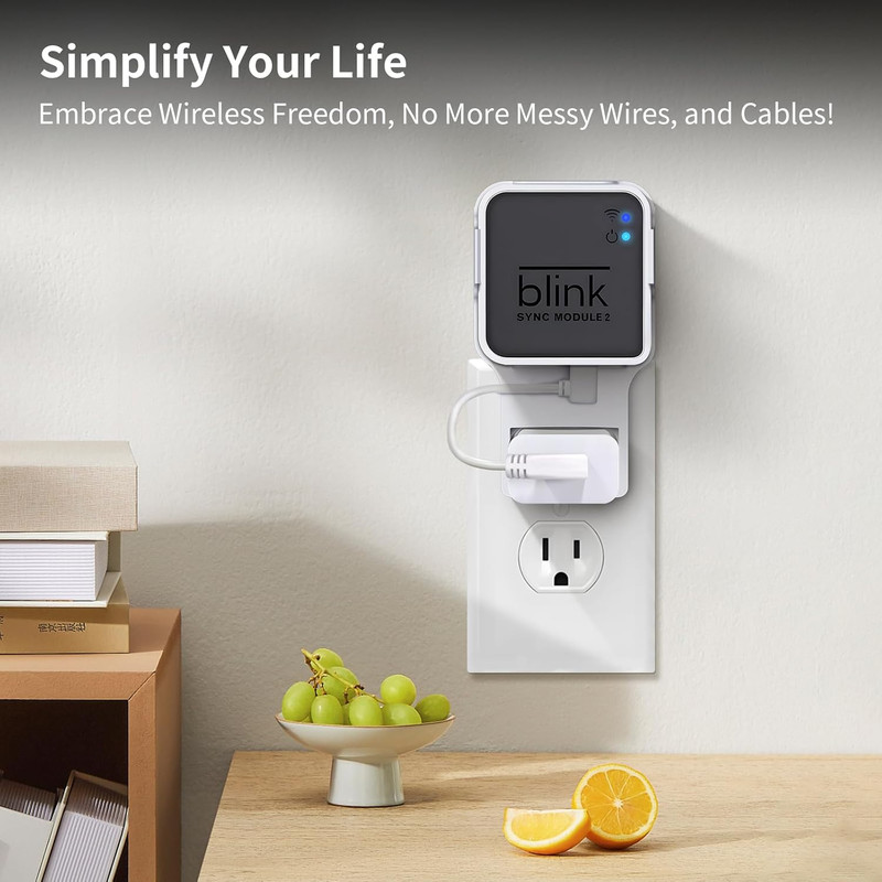 Kidjoyo Wall Mount for Blink Sync Module 2 with Short Cable - save Space - No Me gallery