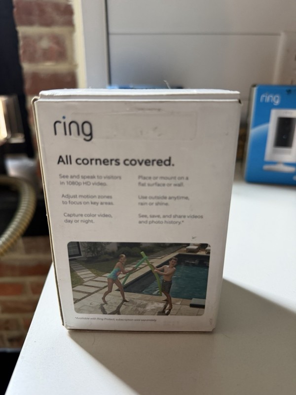 Ring Stick Up Cam Outdoor Wireless Security Camera - White gallery