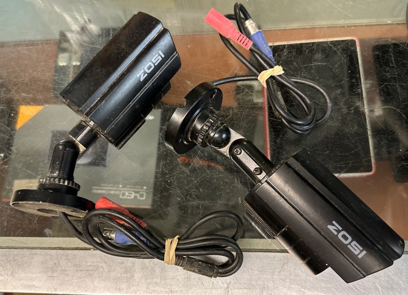 Lot Of 2 UNTESTED Zosi ZG2112B Digital Bullet Camera Cameras Bundle gallery