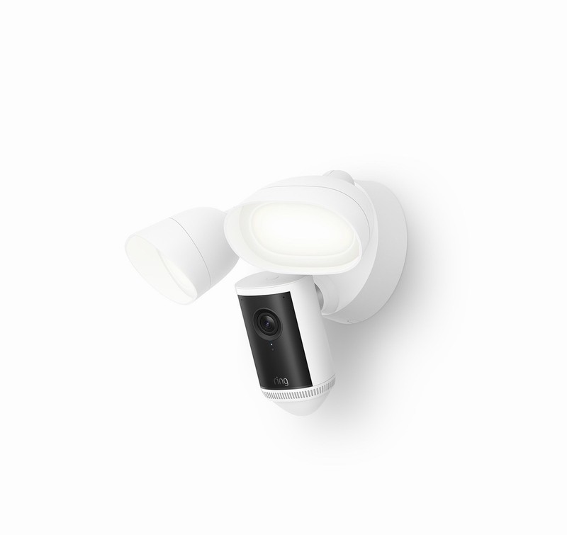 Ring Floodlight Cam Pro Wired 2nd Gen (Newest Model) Retinal 4K – White – SEALED