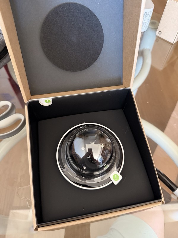 Cisco Meraki MV12W Dome IP/Network Wired Color Security Camera, Black 1 Pack