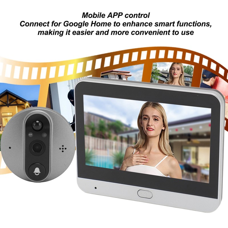 Digital Door Viewer Two Way Talk 1080P HD Wireless Video Peephole Doorbell gallery