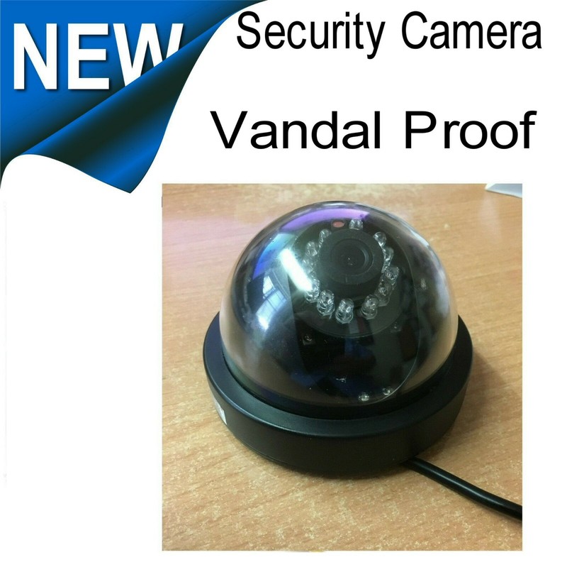 Dome Security camera Interior, anti tamper / vandal design NTSC 1/3 Sony Lens