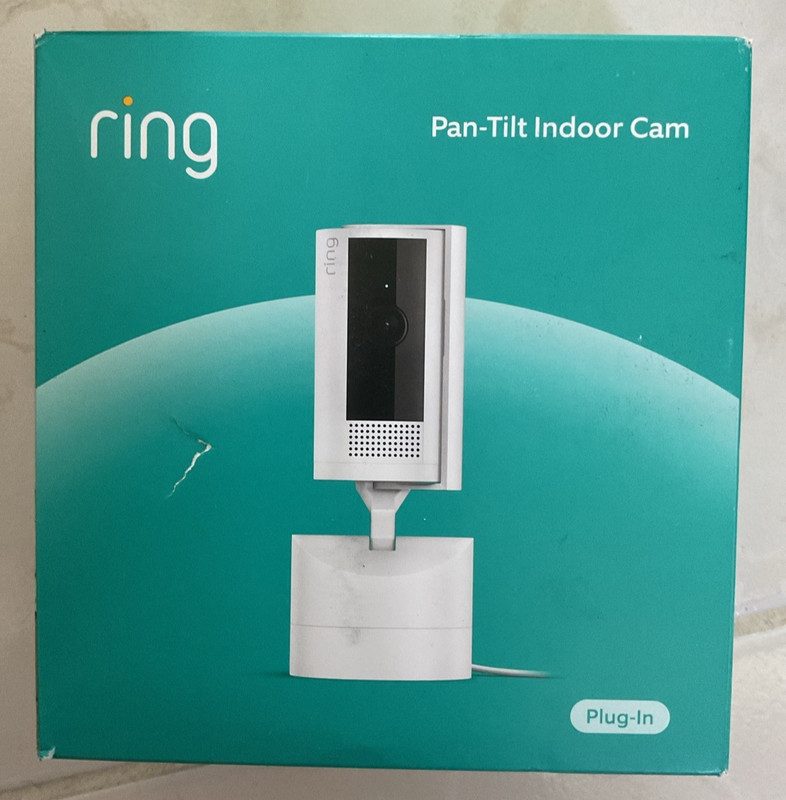 Ring - Pan-Tilt Indoor Security Cam with 360° Horizontal Pan Coverage, Live View