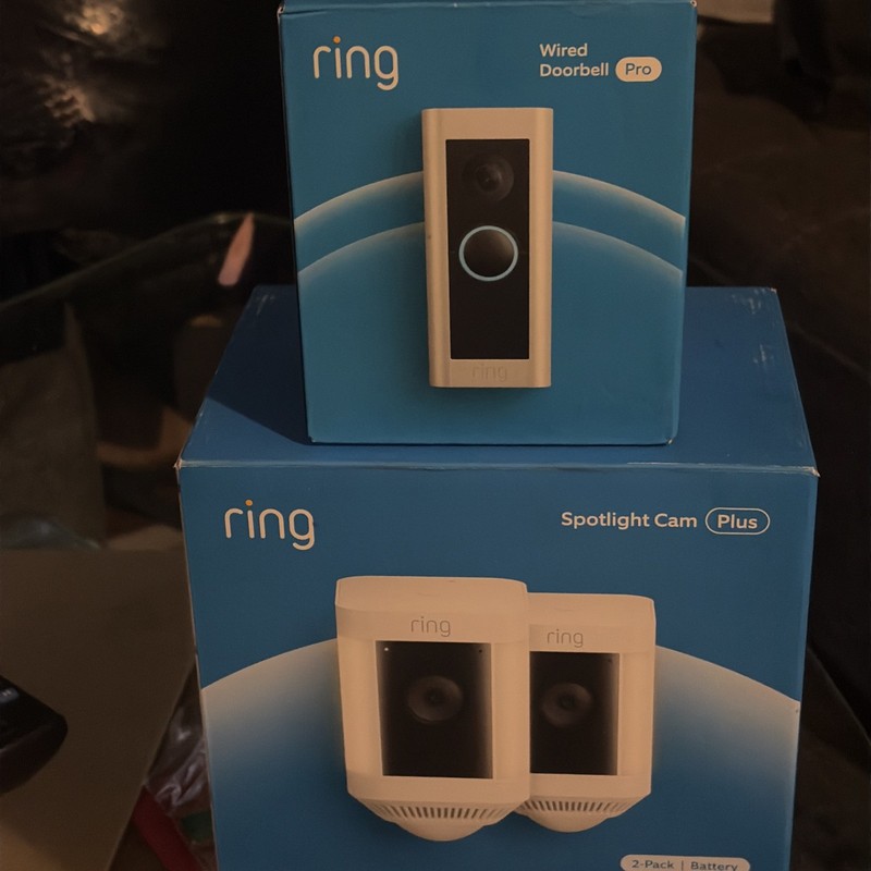 Ring Doorbell Camera Pro And Ring Spotlight Cam Plus Battery 2 Pack 2025 Combo gallery