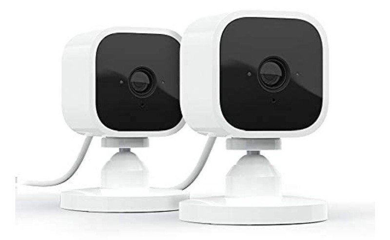 Blink Mini Indoor Plug-In Smart 1080 HD Video Security Camera - Pack Of 2 White gallery