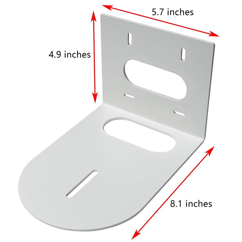 PTZ Camera Wall Mount Bracket Heavy Duty Solid Metal Universal Design White gallery