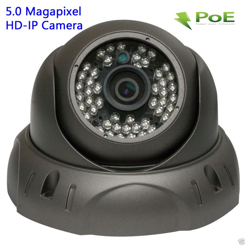 5MP 2592P PoE Onvif Dome OSD Menu Infrared IP Security Camera 48IR Wide Angle