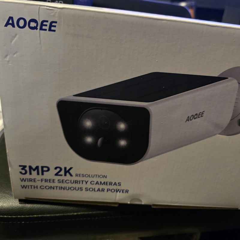 AOQEE 4pack Security Camera 3MP 2K res, Outdoor Wireless WiFi, Multi Options New