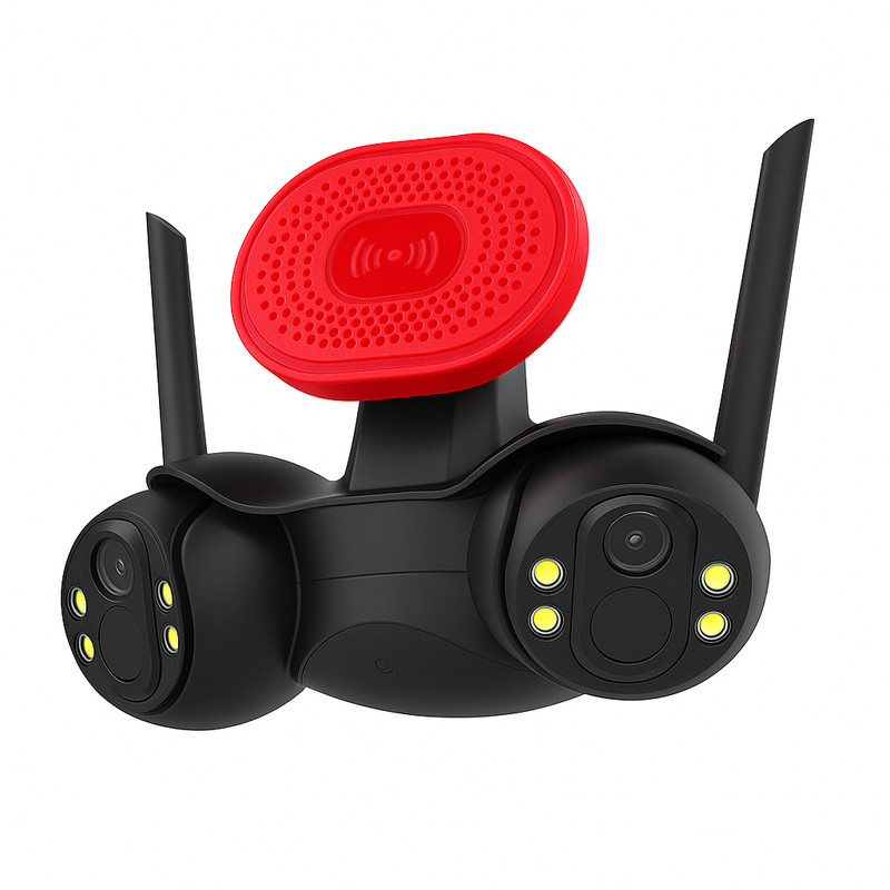 WiFi Video Surveillance Kit 4 Built-in Cameras Siren & LED Night Vision gallery