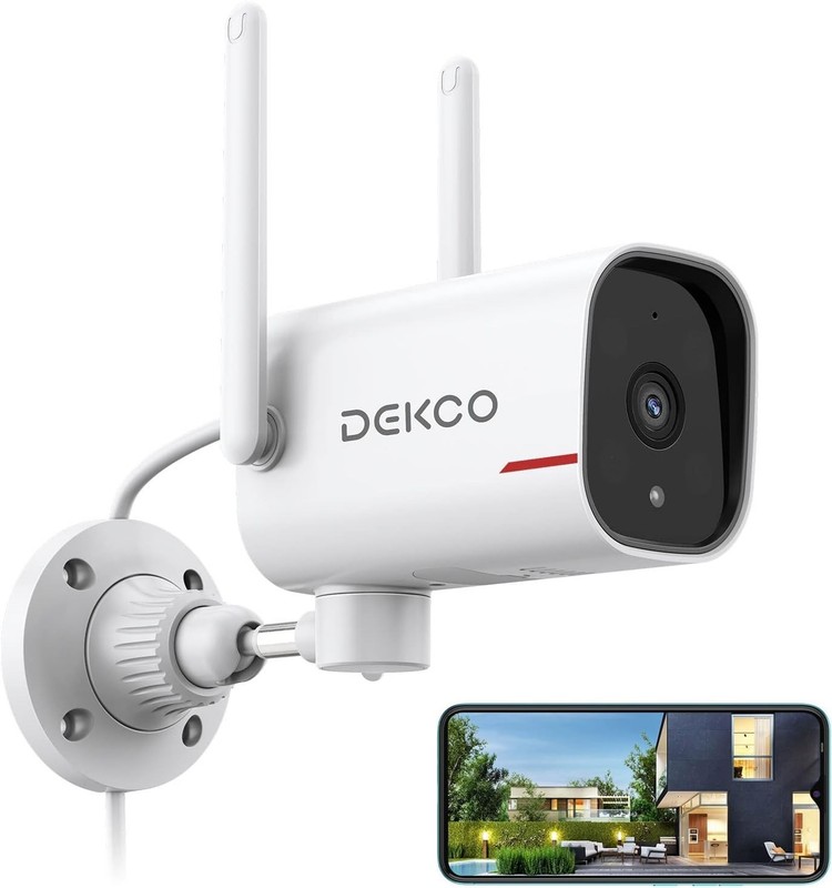 IoT-Ready 2K Outdoor Camera - 180° View, Color Night Vision & Voice Control gallery