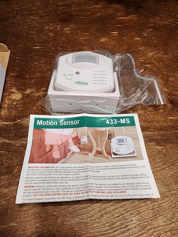 NEW Smart caregiver 433- Ms wireless motion sensor only