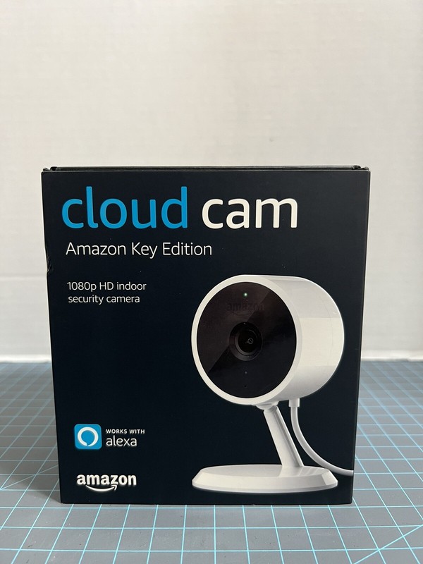 Amazon Cloud Cam Key Edition Indoor Security Camera – White Brand New