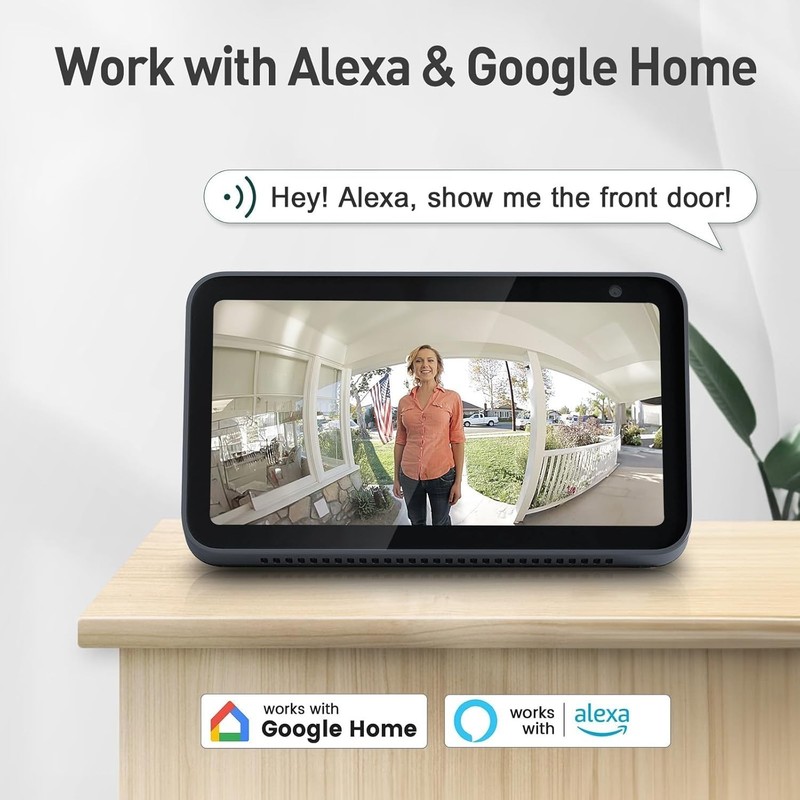 Smart 2K Doorbell Camera with Chime, 2-Way Audio & Instant Alerts - Waterproof gallery