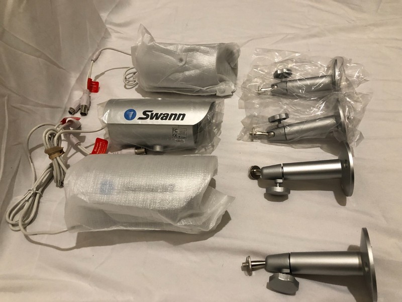 3 Swann Security Cameras & Mounting Hardware SW-222 MBC NEW gallery