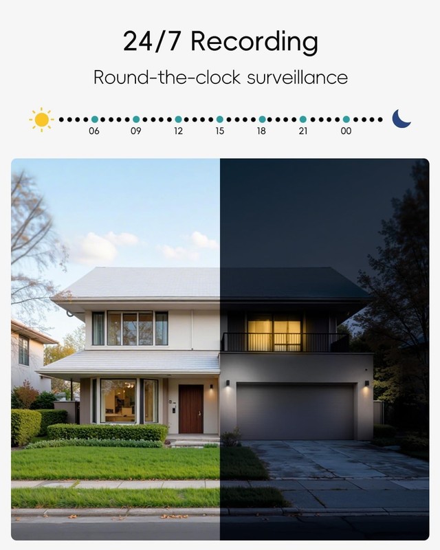 2K 3MP Wired Camera for Home Security, 2.4G/5G WiFi Security Camera Outdoor, ... gallery