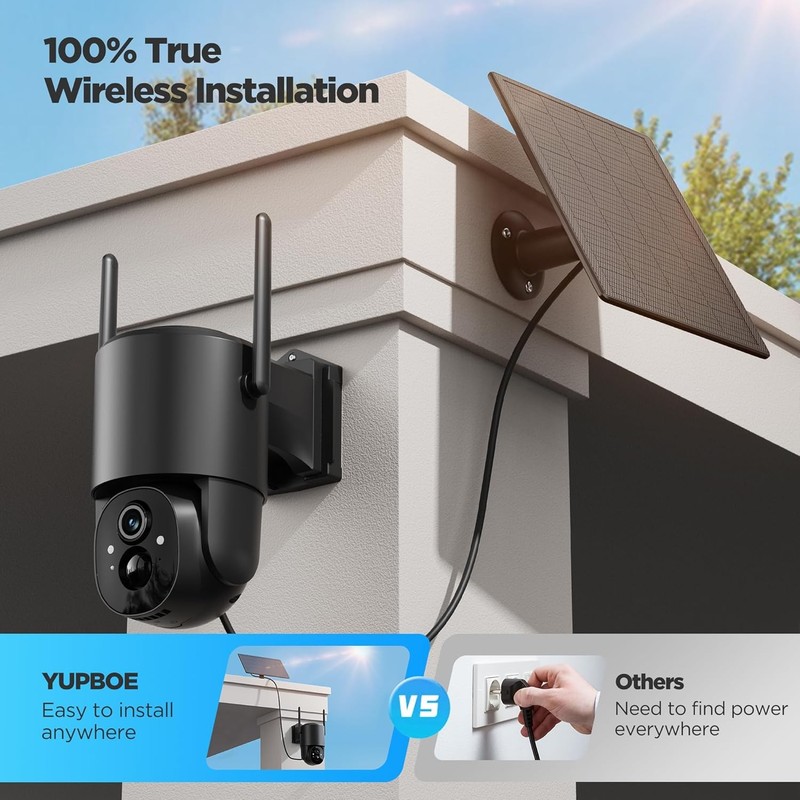 Security Camera Wireless Outdoor Solar Powered: For Home Security WiFi Camera gallery