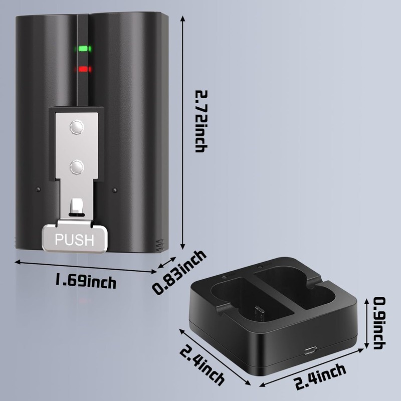 2X Battery For Ring-Doorbell Video 2/3/3 Plus/4 Spotlight/Stick Up Peephole Cam gallery