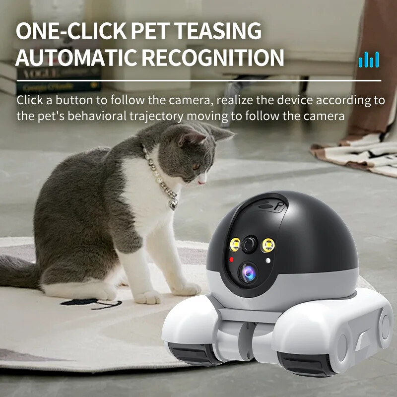 Dual Lens Robot Cameras All-Around Viewing Long Battery Monitor Walking Cameras gallery