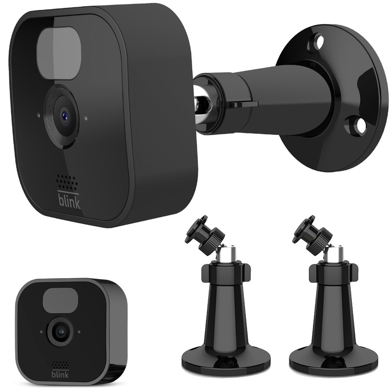 Outdoor Camera Mount 2 Pack, 360° & 90° Adjustable Wall Mount Bracket Compati…