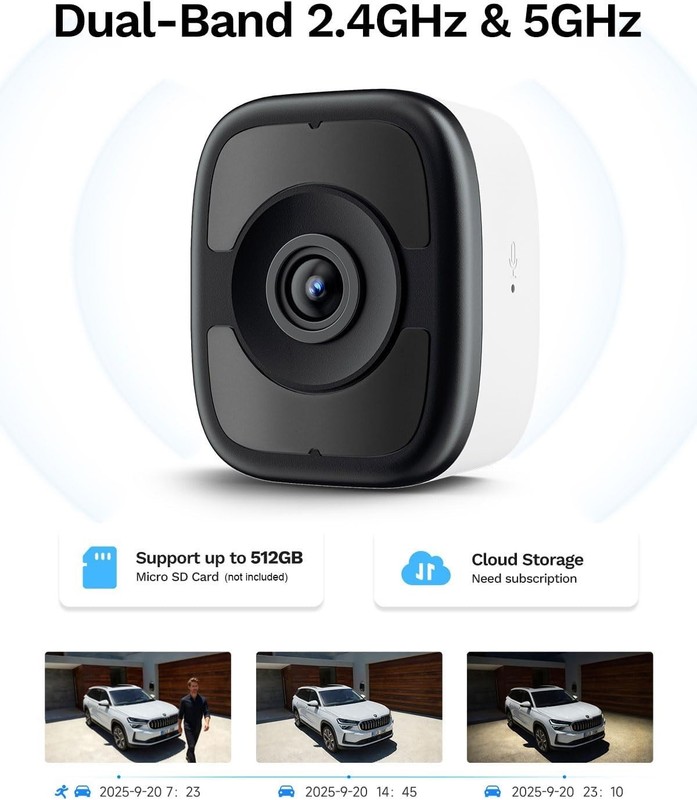 5MP 3K Safeview Window Security Camera, WiFi6 Indoor Window Camera | Anti-Gla... gallery