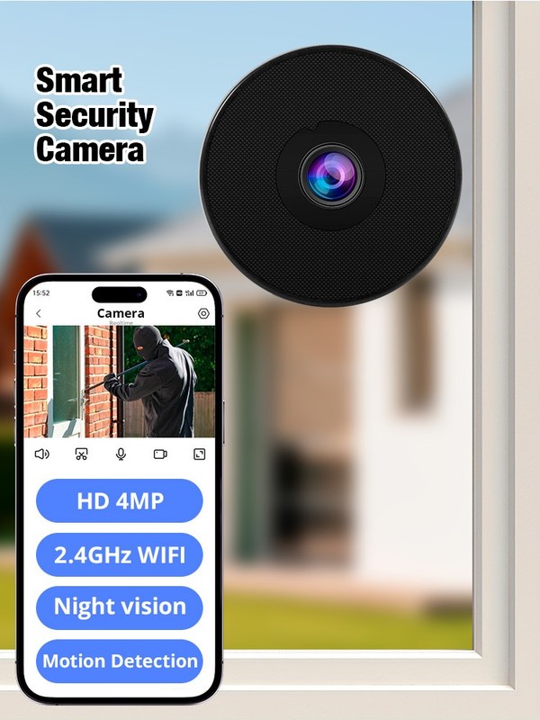 2.4G WIFI Window Camera 4MP Indoor Cameras for Home Security Easy Quick Install gallery