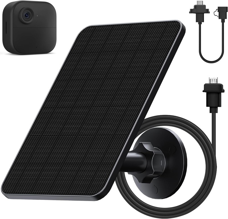 Solar Panel Blink Outdoor 4th Gen & 3rd Gen XT3 XT2 XT Camera(Not Included)