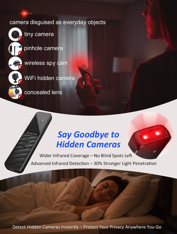 Hidden Camera Detectors, Anti Spy Bug Camera Finder & GPS Tracker Detector, A... gallery