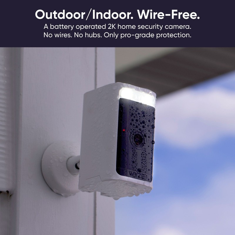 Wyze WYZECOPB Battery Camera Pro 2K HDR Wireless Indoor Outdoor Security Camera