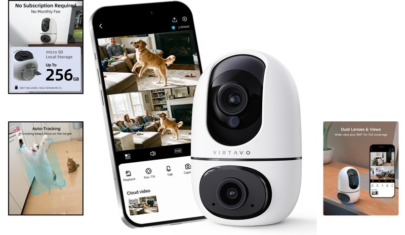 WiFi Baby & Pet Monitor - XD1 Indoor Camera with 2-Way Audio & Motion Detection gallery