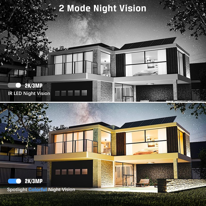 Xega 4G LTE Cellular Security Camera - 20W Solar Panel 20000mAh Built-in Battery gallery
