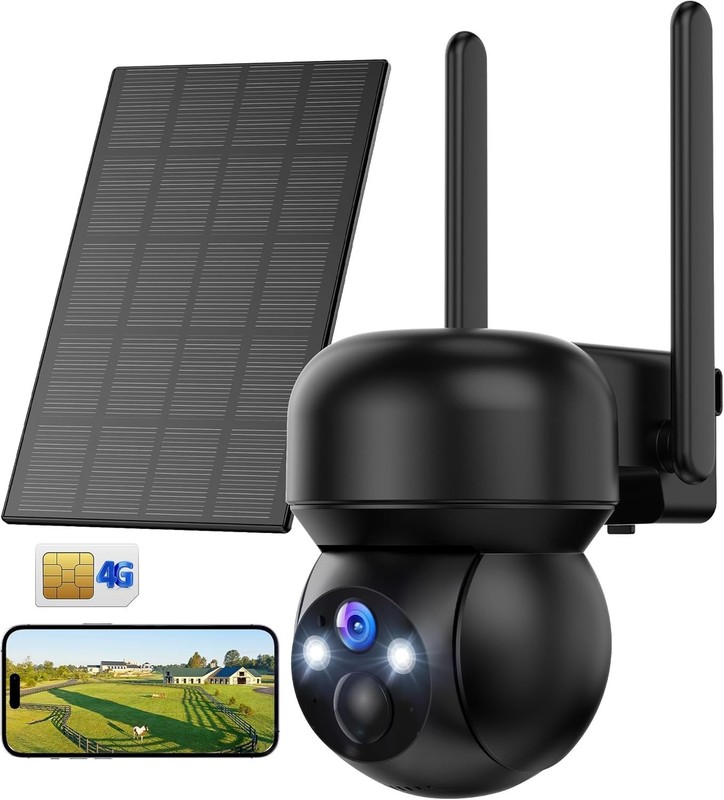 4G LTE Solar Security Camera - 2K Outdoor Surveillance with Night Vision gallery