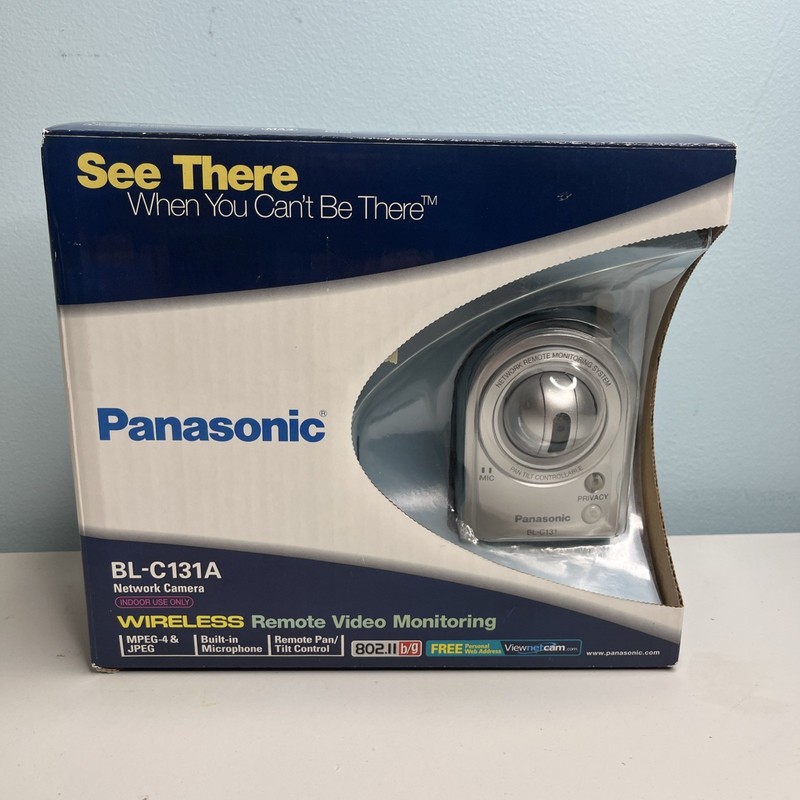 Panasonic Home Network Camera BL-C111A With Cords And Instructions Free Shipping