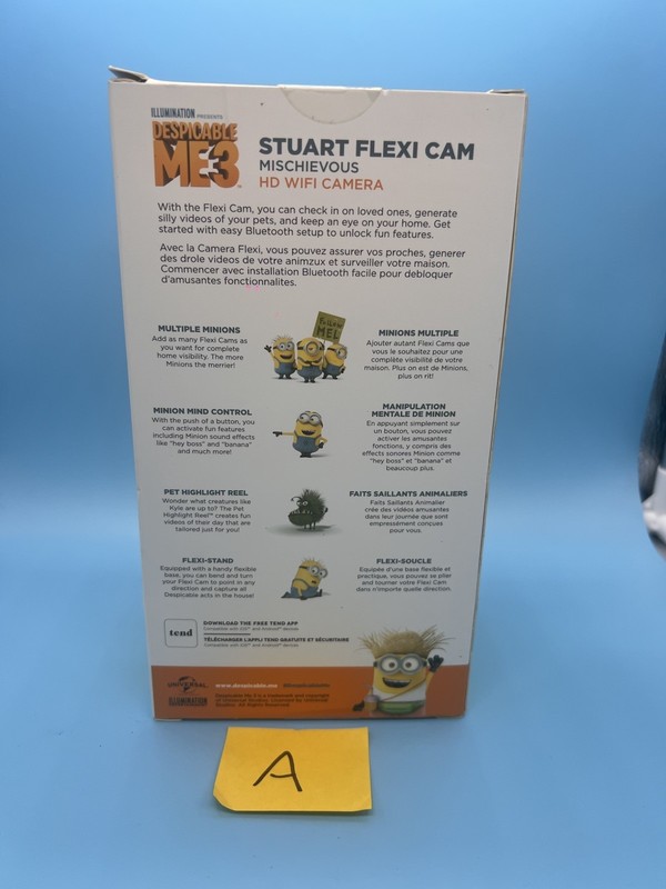 Illumination Despicable Me 3 Minions Stuart Flexi HD WIFI Camera - NIB (A) gallery