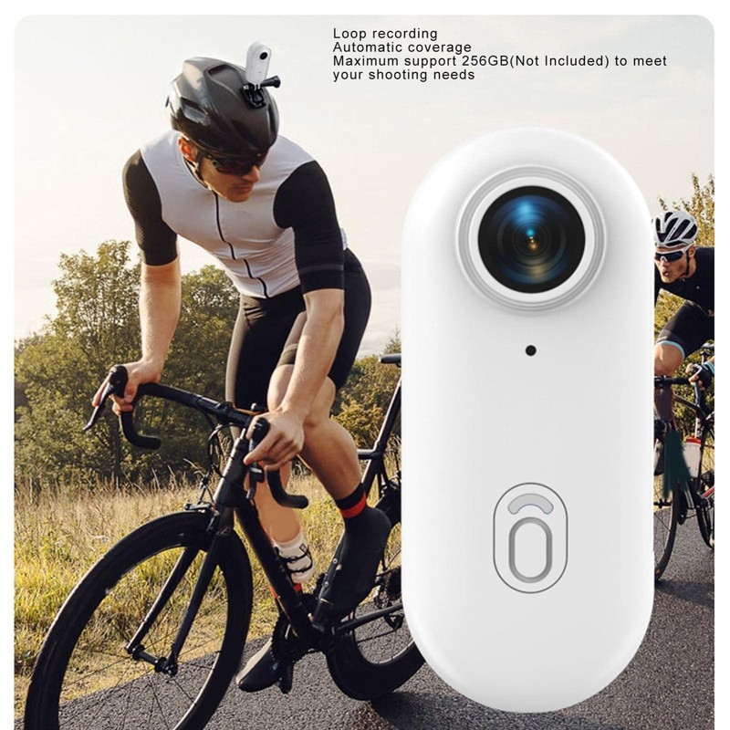 4K Dog Cat Camera Collar for 120° Video Records Wireless Mini Sport Cam White gallery