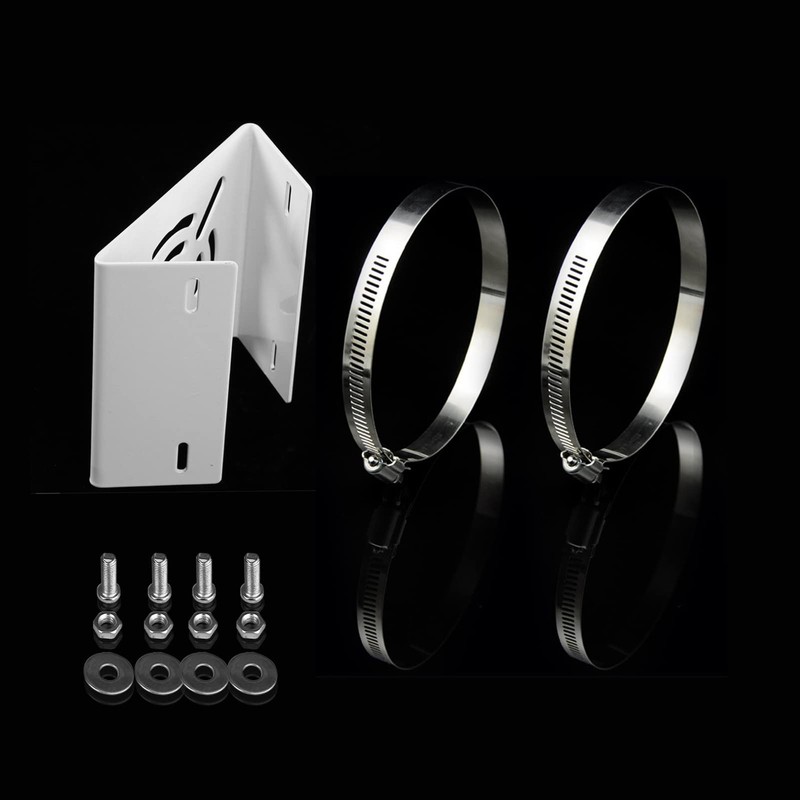 Universal Vertical Pole Mount Solid Metal Bracket Loops Security CCTV Cameras gallery