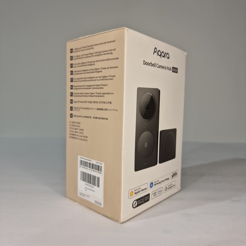 Aqara Smart Doorbell Camera G410 2K HomeKit Matter Hub Black gallery
