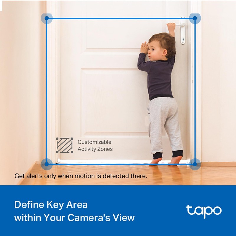 Tapo 2K Indoor/Outdoor Pan/Tilt Wired Security Camera - Baby Monitoring, Pers... gallery